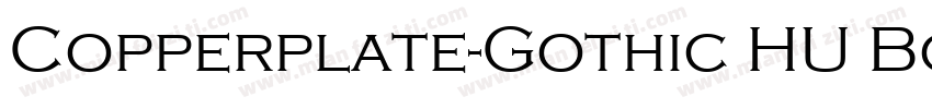 Copperplate-Gothic HU Bold字体转换